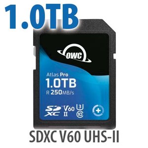1.0TB OWC Atlas Pro SDXC V60 UHS-II Memory Card