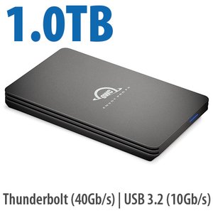 1.0TB OWC Envoy Pro FX Thunderbolt (40Gb/s) + USB 3.2 (10Gb/s) Bus-Powered Portable