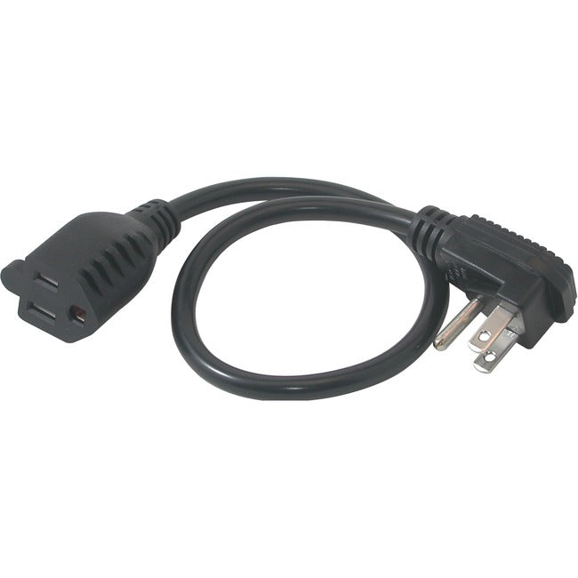 1.5Ft 18 Awg Flat Plug Power Strip Plus (Nema 5-15P To Nema 5-15R)