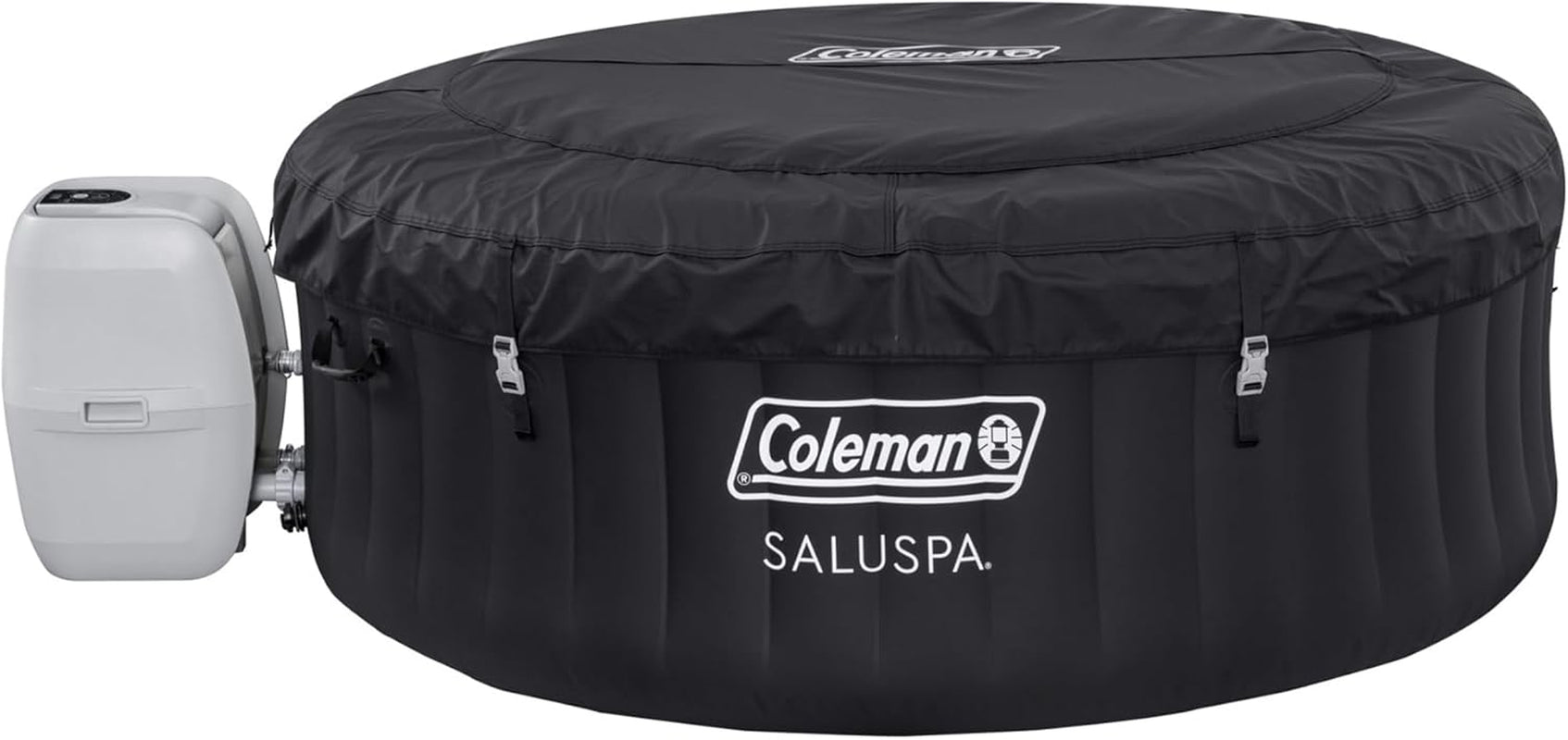 2-4 Person Round Inflatable Hot Tub With 120 Airjets And Energysense Cover