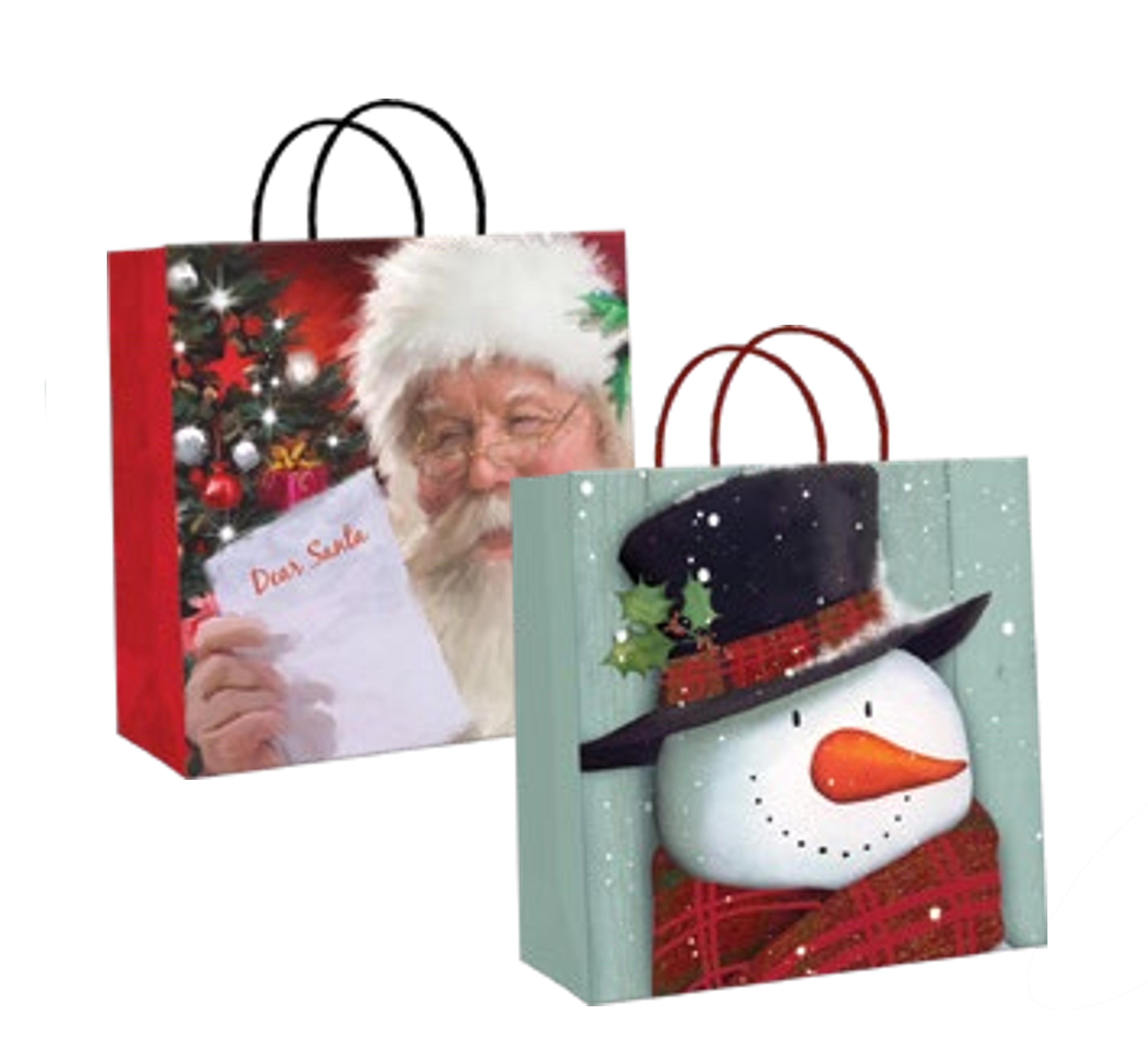 2 Pack Large Kraft Gift Bags -