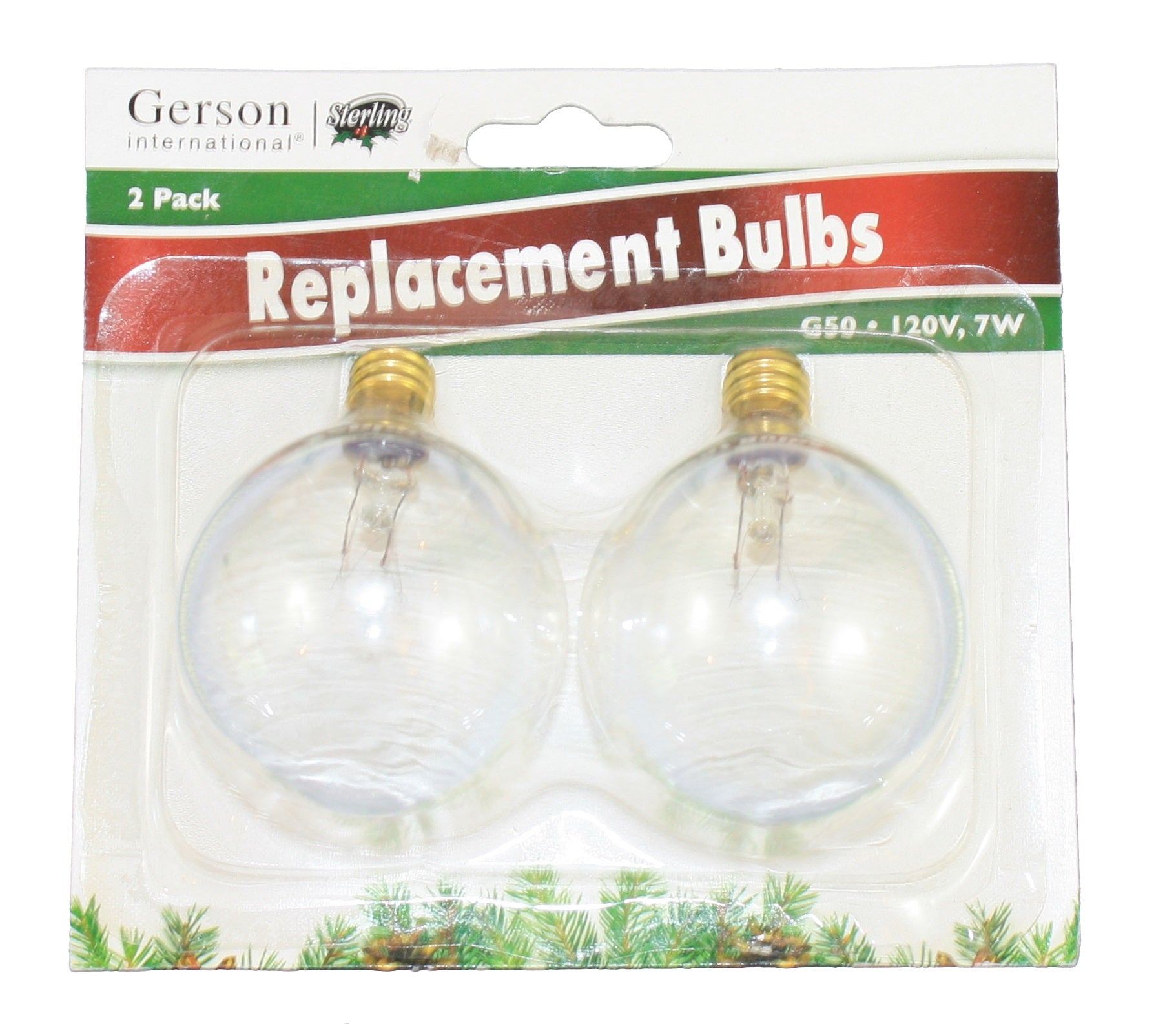 2-Pk G50 Clear Replacement Bul