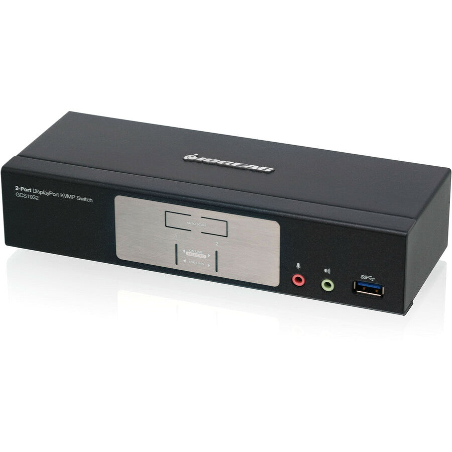 2-Port DisplayPort KVMP Switch - IOGEAR GCS1932 4K USB 3.0 Hub | TAA Compliant