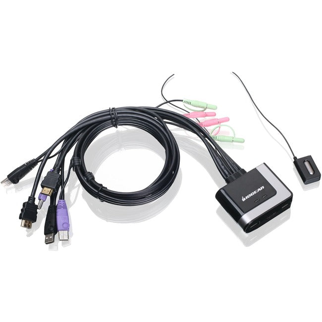 2-Port HDMI KVM Switch with Audio - Desktop Cable KVM | IOGEAR GCS62HU