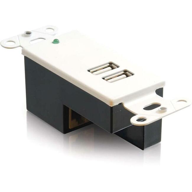 2-Port Usb Superbooster Wallplate-Receiv