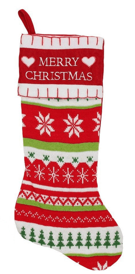 20 Inch Long Knit Stocking -