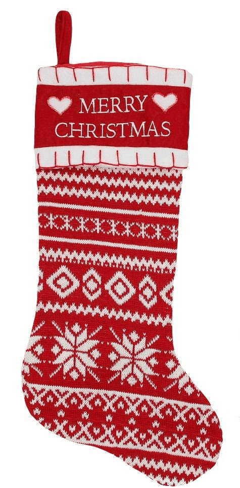 20 Inch Long Knit Stocking -