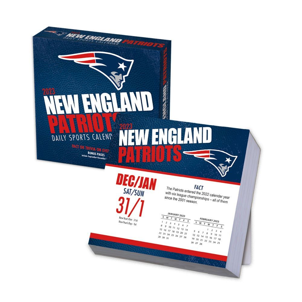 2023 New England Patriots Page A Day Desk Calendar