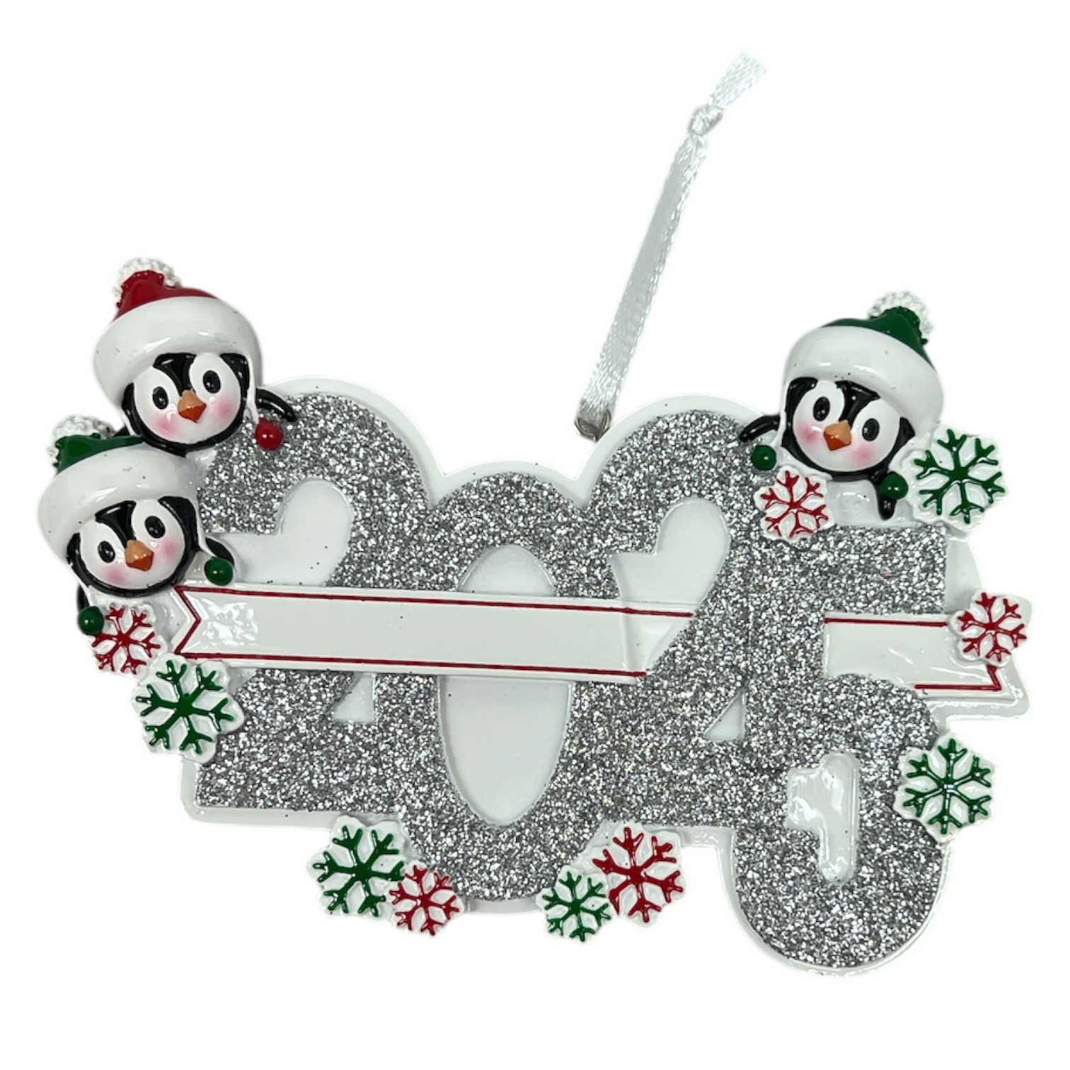 2025 Penguin Family of 3 Ornament