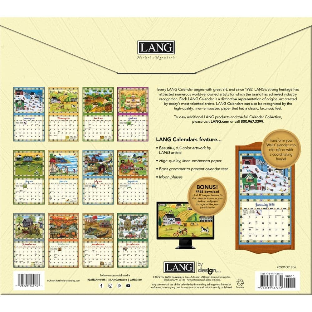2026 Country Sampler Wall Calendar