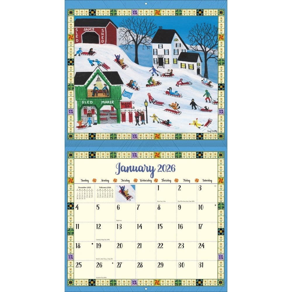 2026 Country Sampler Wall Calendar