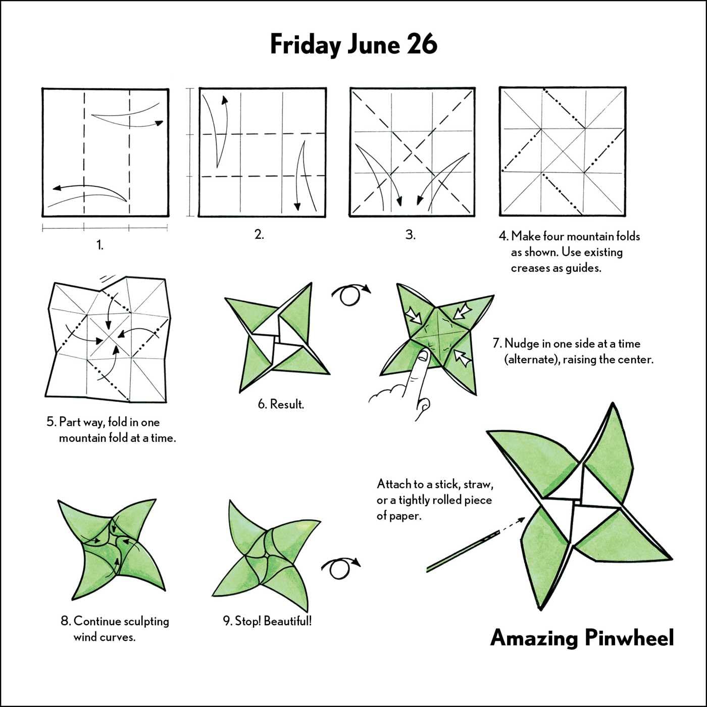 2026 Easy Origami Fold-A-Day Calendar