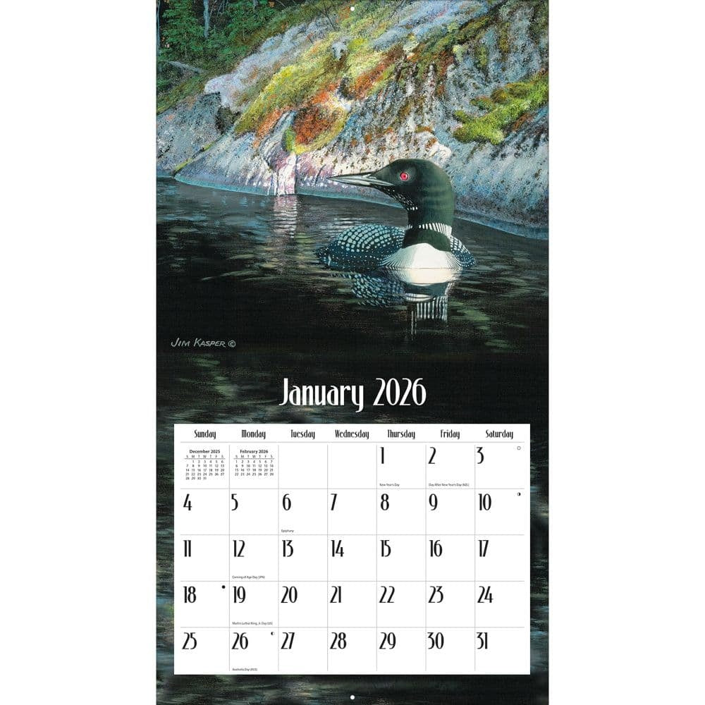 2026 Loons on The Lake Wall Calendar