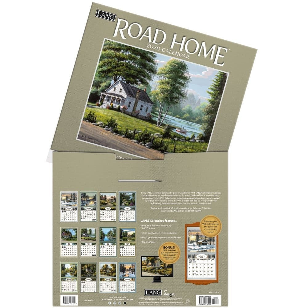 2026 Road Home Wall Calendar