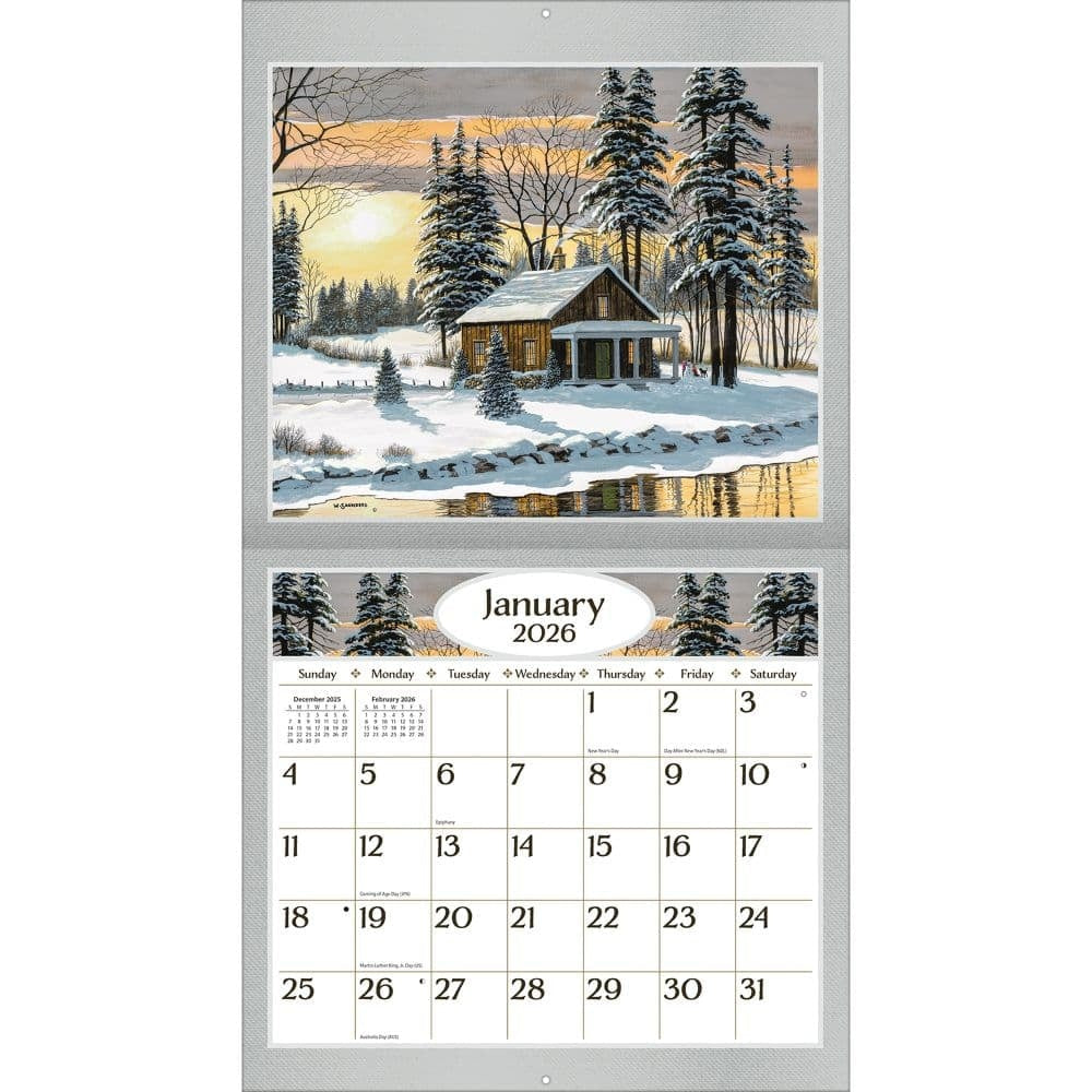 2026 Road Home Wall Calendar