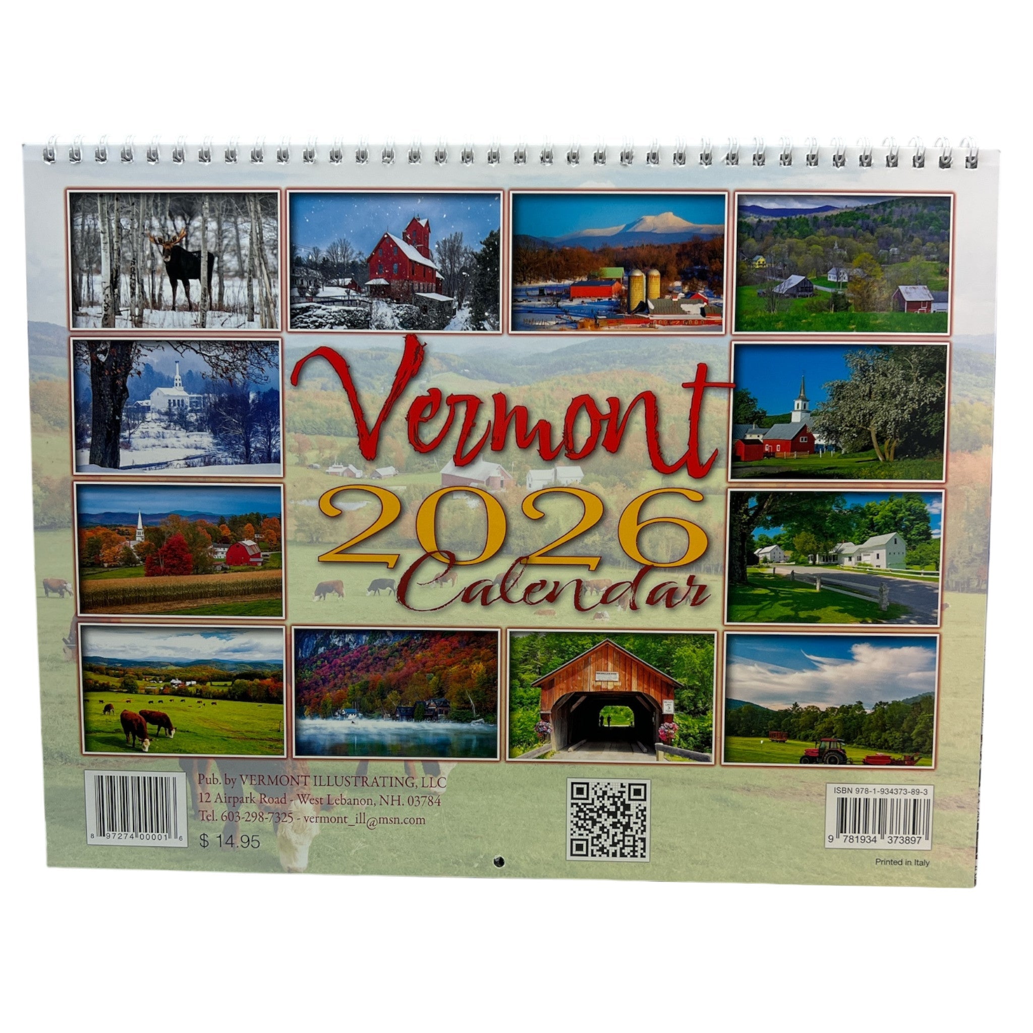 2026 Scenic Vermont Calendar