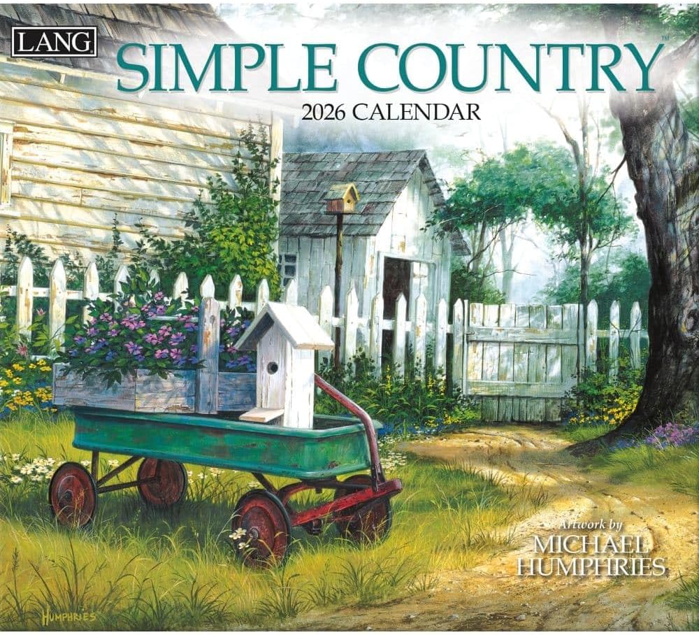 2026 Simple Country Wall Calendar