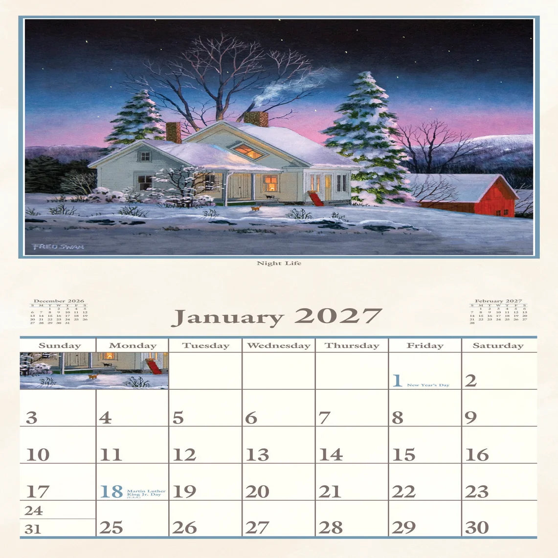 2027 Fred Swan A Place To Call Home Calendar