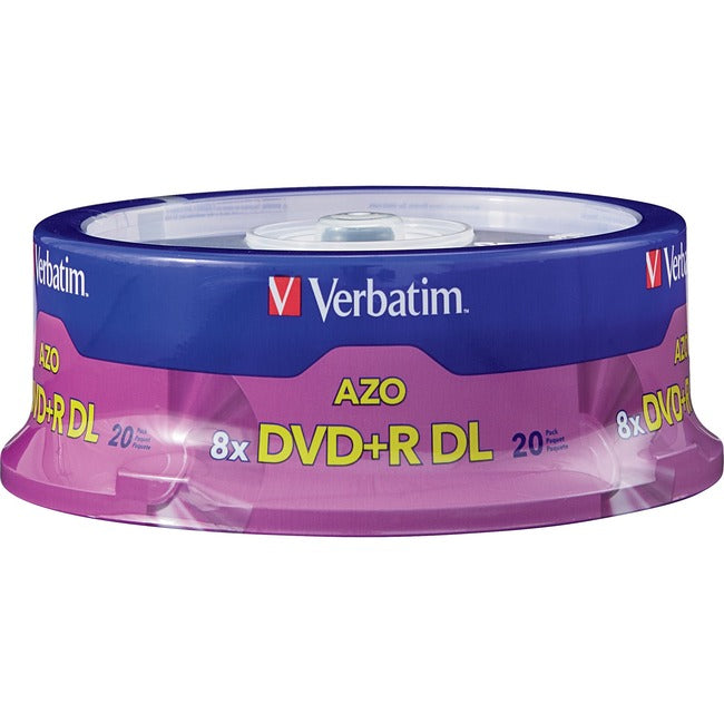 20Pk Dvd+R Dl 8.5Gb 2.4X, Branded