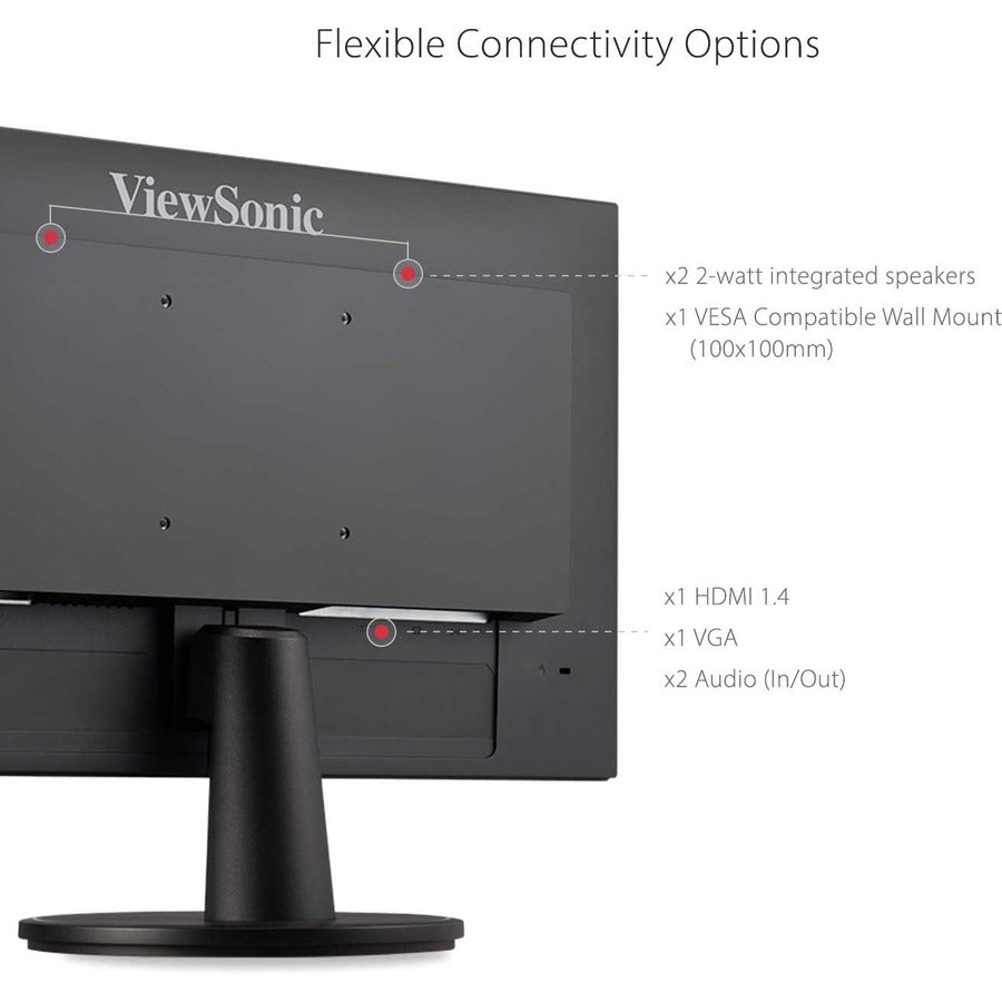 22 Inch 1080p Monitor - ViewSonic VA2247-MH MVA Display | Tecisoft
