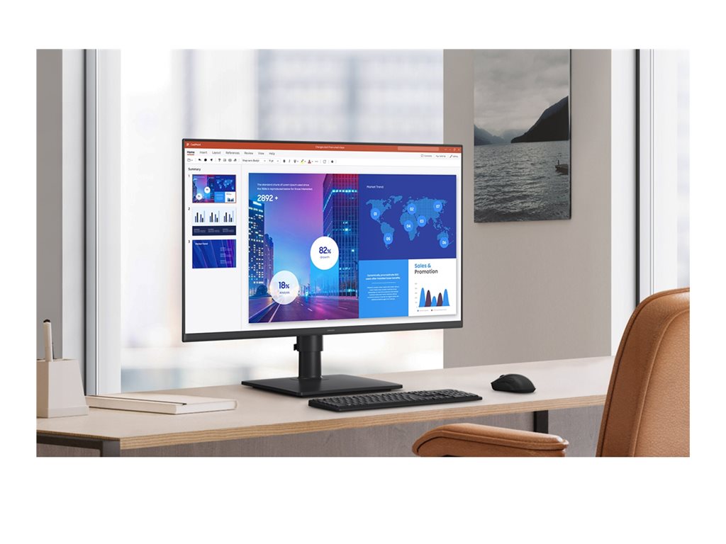 22 Inch Business Monitor - Samsung IPS 100Hz Height Adjustable | S40GD S22D402GAN