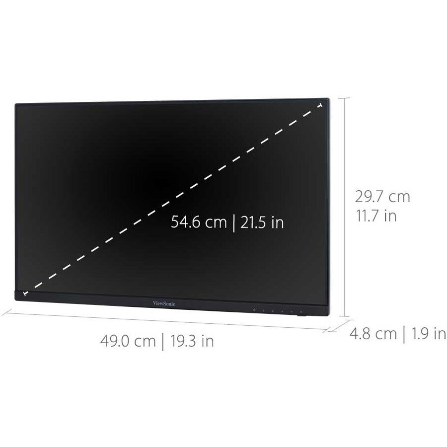 22 Inch IPS Monitors - Dual Head-Only Frameless Displays | TecISoft VA2256-MHD_H2