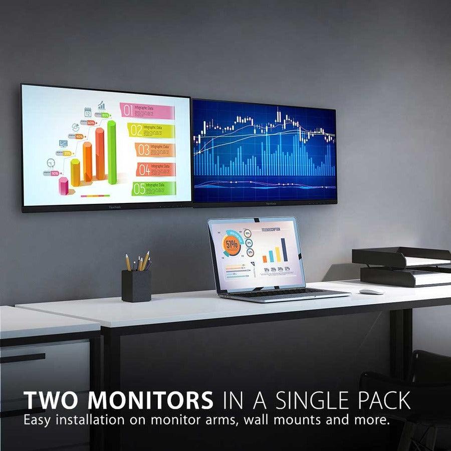 22 Inch IPS Monitors - Dual Head-Only Frameless Displays | TecISoft VA2256-MHD_H2