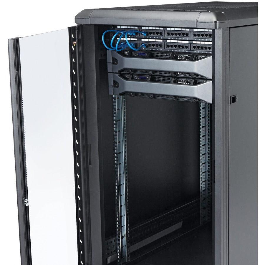 22U Server Rack Cabinet - Lockable Freestanding Data Rack | StarTech.com RK2236BKF