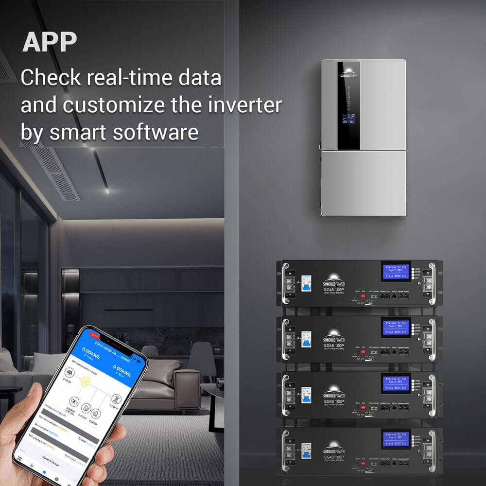 22.8KW Hybrid Inverter 48V Split Phase SGN11.4KHB-48 (2 UNITS PARALLEL)