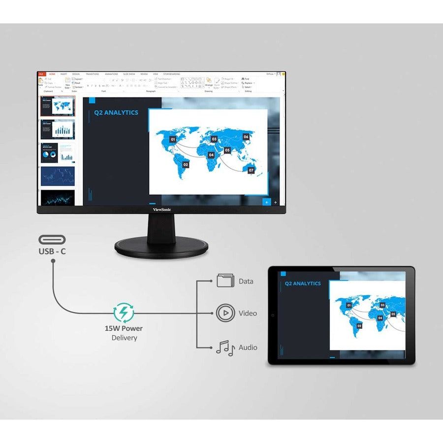 24 Inch 1080p Monitor 100Hz - ViewSonic VA2447-MHU FreeSync Display | ViewSonic