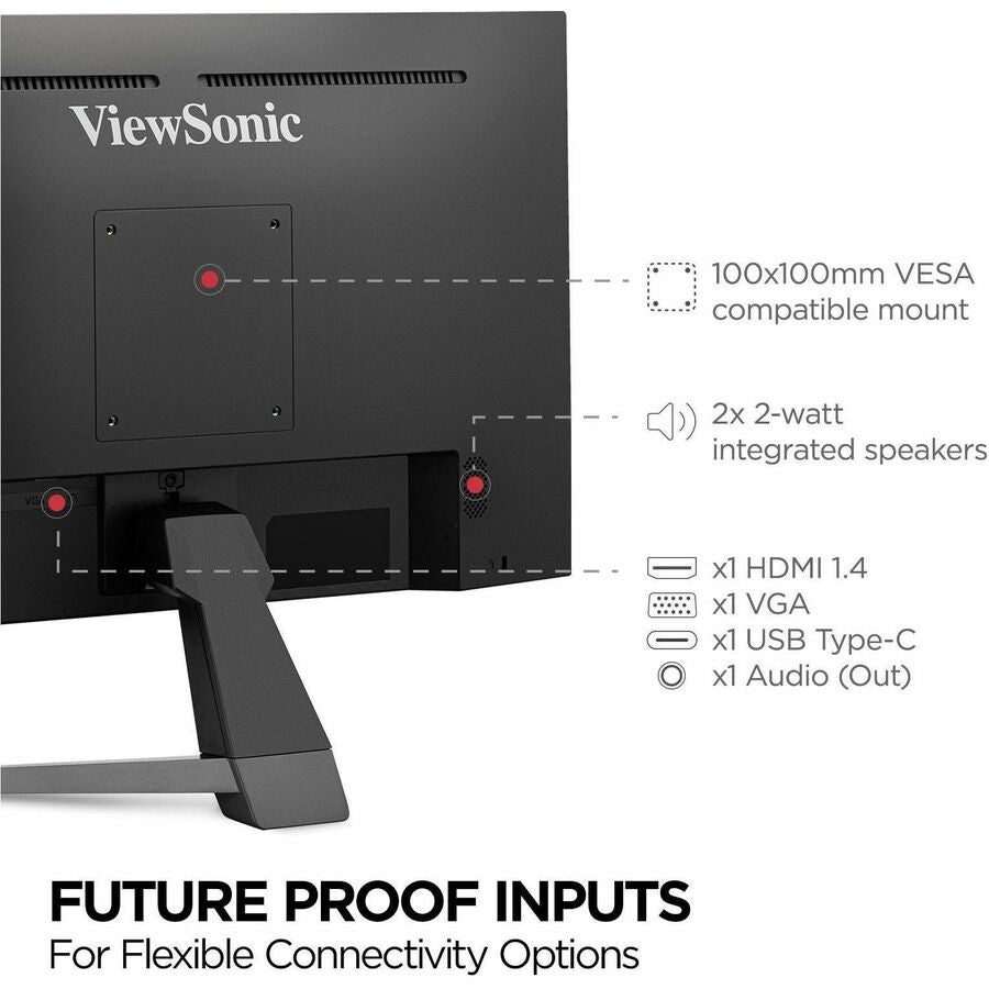 24 Inch IPS Monitor with USB-C - ViewSonic VX2467U | Tecisoft