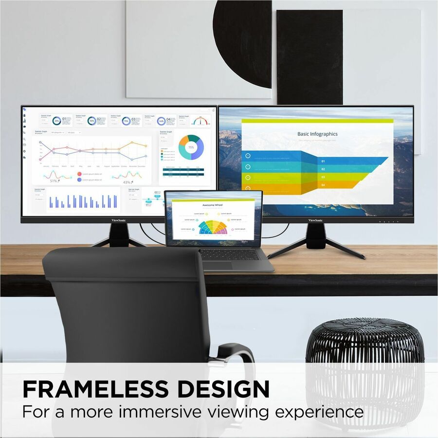 24 Inch IPS Monitor with USB-C - ViewSonic VX2467U | Tecisoft