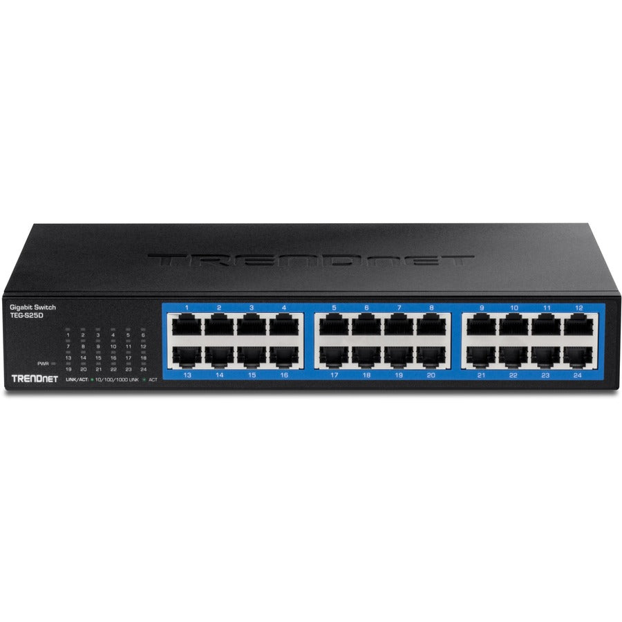 24-Port Gigabit Desktop Switch - Unmanaged Network Solution | TRENDnet TEG-S25D