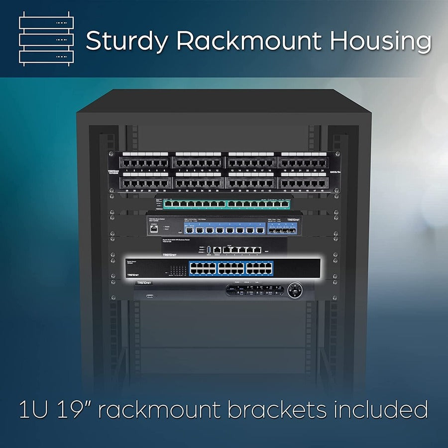 24-Port Gigabit Switch - Enterprise Rackmount Solution | TRENDnet TEG-S25