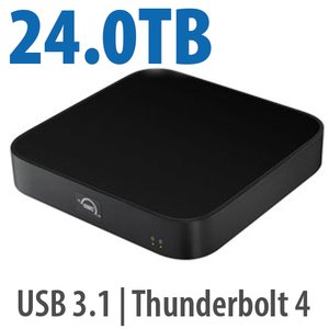 24.0TB (16.0TB HDD + 8.0TB NVMe) OWC miniStack STX Stackable Storage and Thunderbolt