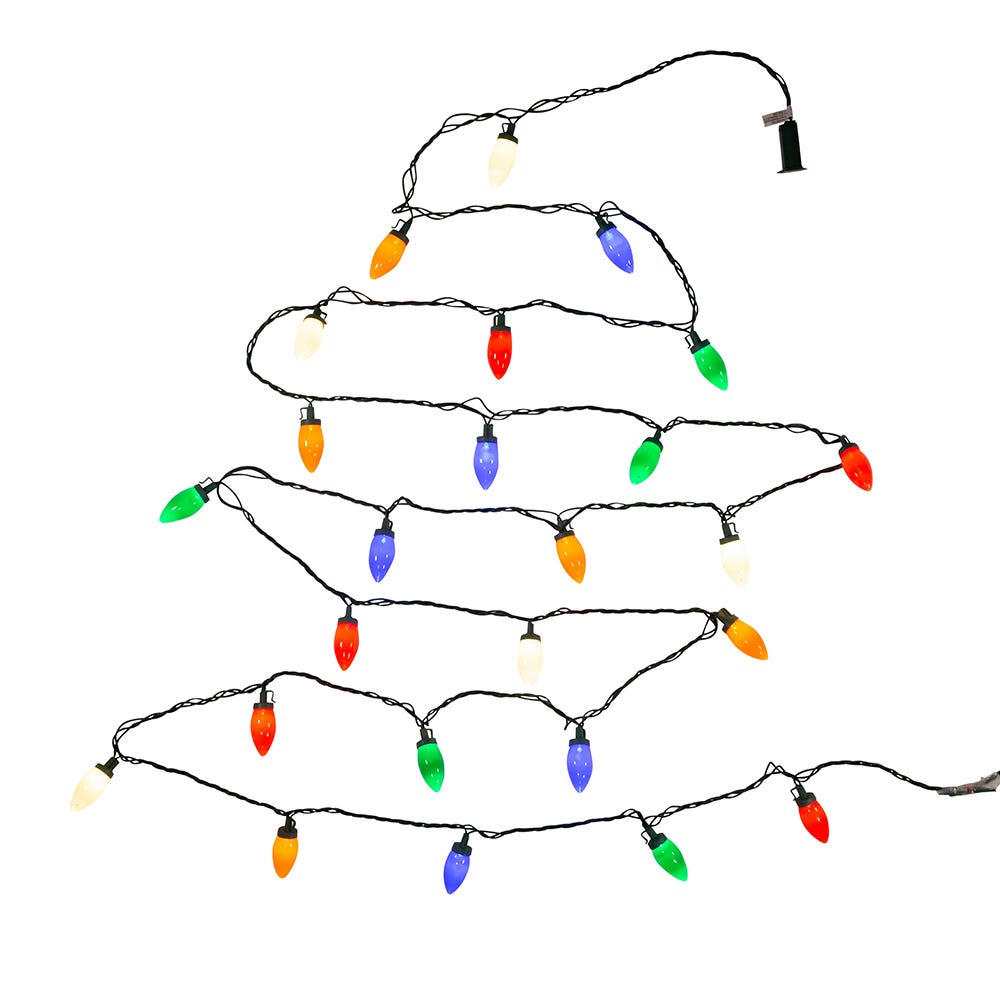 25-Light Multi-Colored LED C9 Bulb Light Set