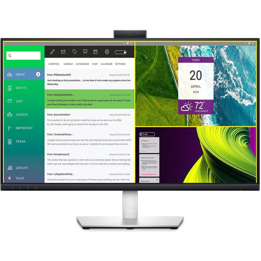 27 Inch Video Conferencing Monitor - Dell Full HD IPS Display | DELL DELL-C2723H