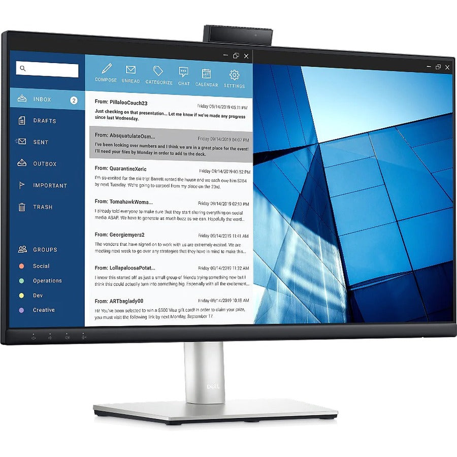 27 Inch Video Conferencing Monitor - Dell Full HD IPS Display | DELL DELL-C2723H
