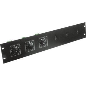 2RU Rack Mount Plate - Up to 6 RM Attenuators | AtlasIED ATPLATE-052