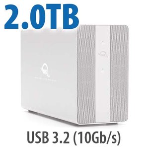 2.0TB OWC Mercury Elite Pro Dual SSD RAID Storage Solution with USB 3.2 (10Gb/s) +