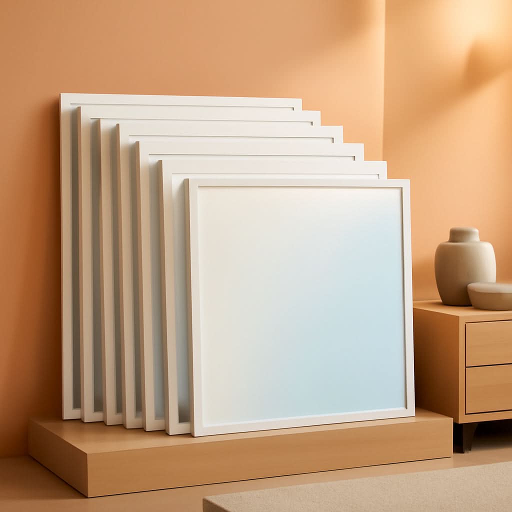2x2 LED Flat Panel Light With Dual CCT 4000K 6000K Dimmable
