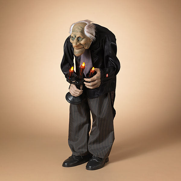 3 Foot Lighted Animated Scary Butler with Sound.