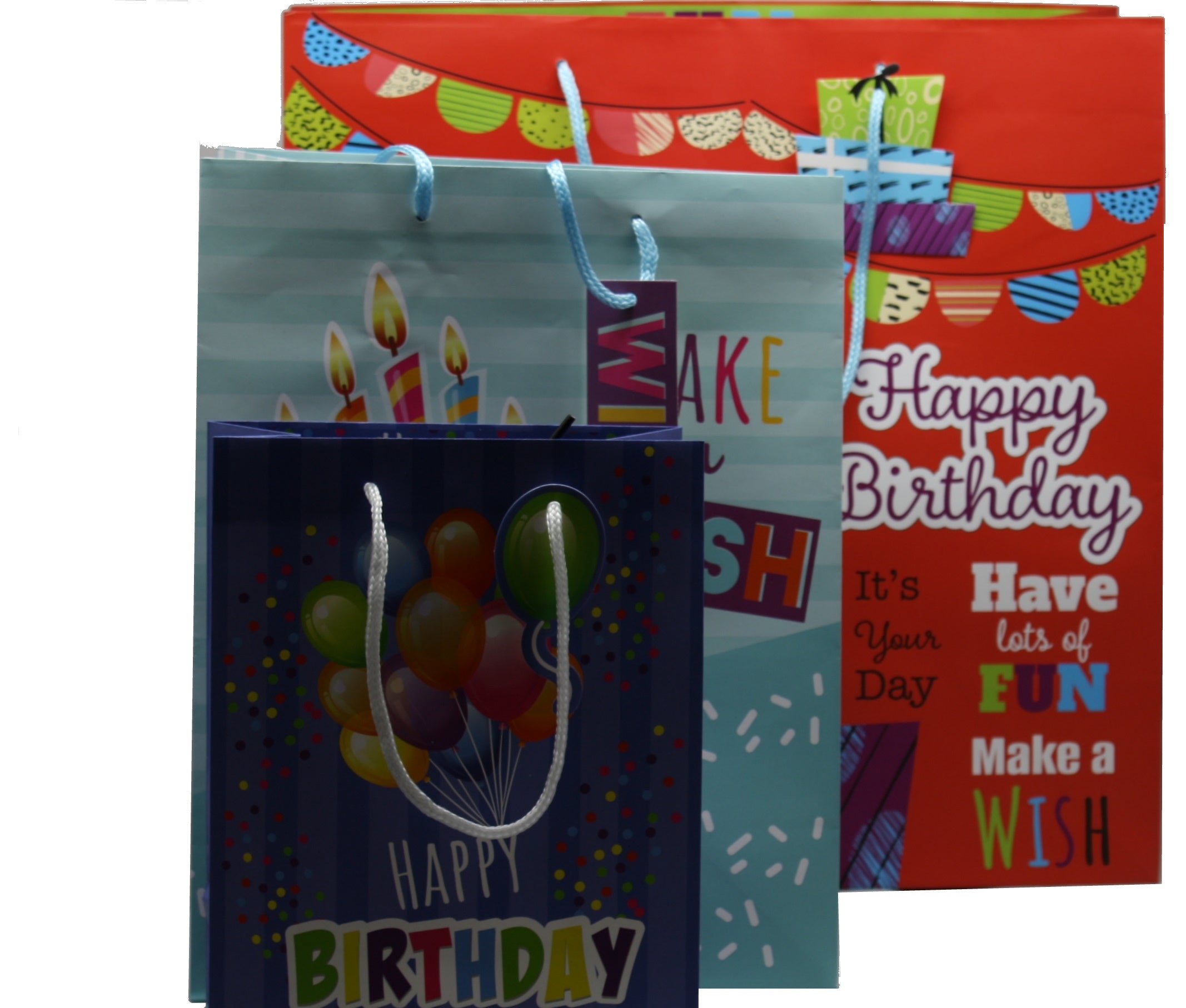 3 Piece Value Birthday Gift Bag Set
