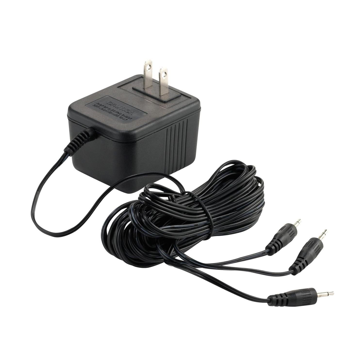 3 Volt AC Adapter - Black - 3 Head
