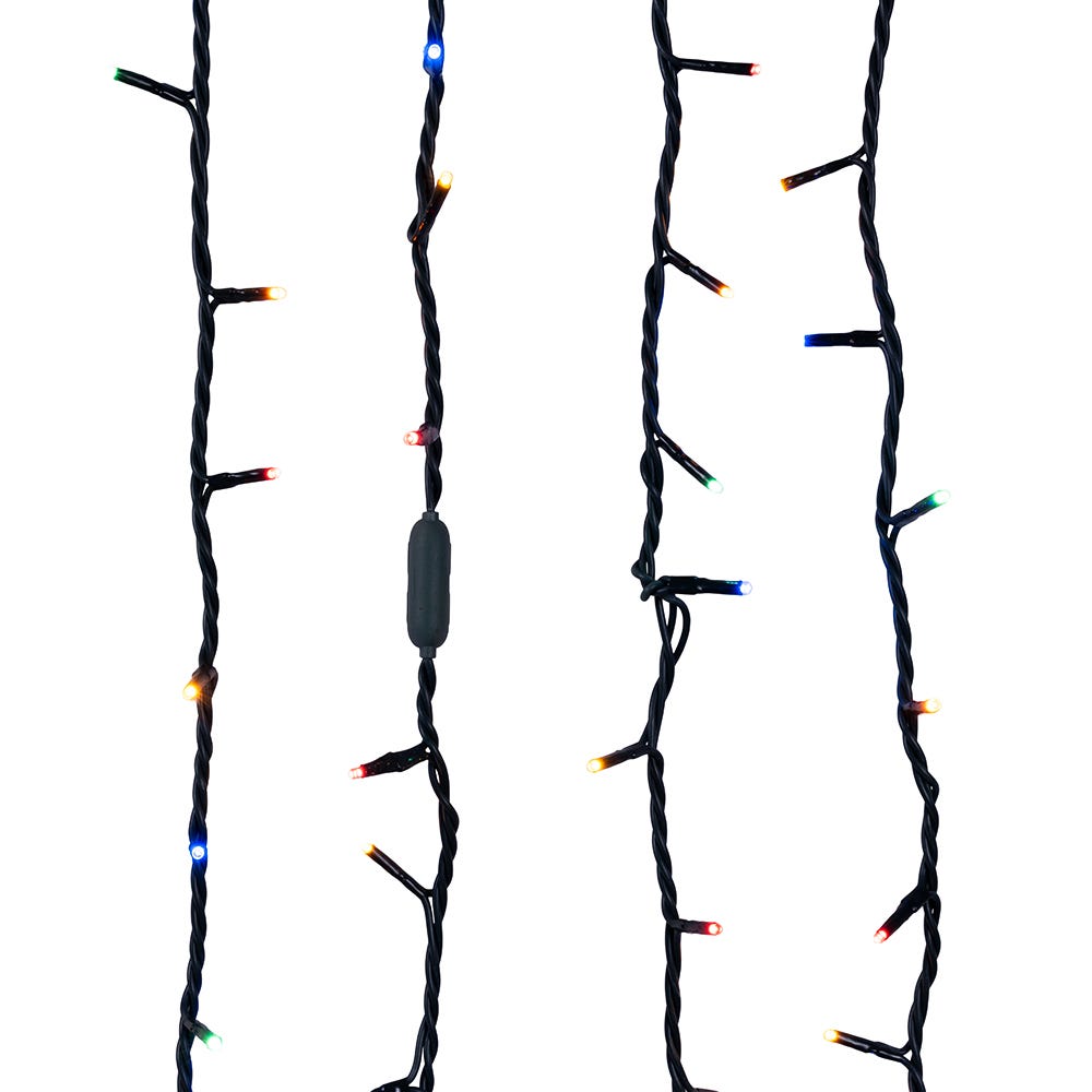 300-Light 3MM Multicolor LED Green Wire String Lights