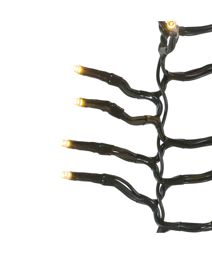 3000-Light Warm White LED Cluster Light Set