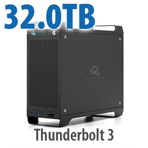 32.0TB (4x1.0TB NVMe SSD, 7x4.0TB HDD) ThunderBay Flex 8 Thunderbolt 3 Storage