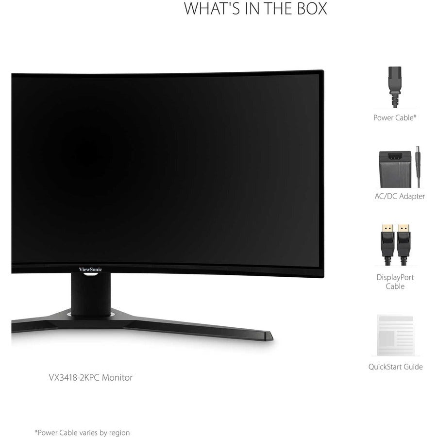 34 Inch Curved Gaming Monitor - 180Hz WQHD Ultrawide Display | ViewSonic VX3418-2KPC