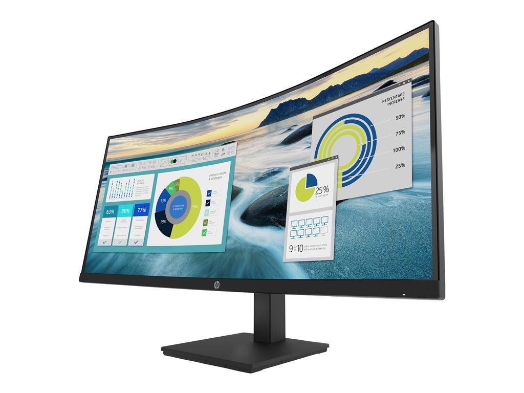 34 Inch Curved Monitor - HP P34hc G4 WQHD USB-C Professional Display | Tecisoft 21Y56AA#ABA