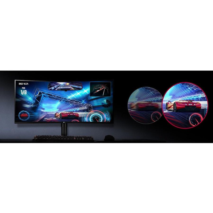 35 Inch Curved Monitor QHD - LG UltraWide VA HDR10 Gaming Display | TecISoft 35BN75C-B